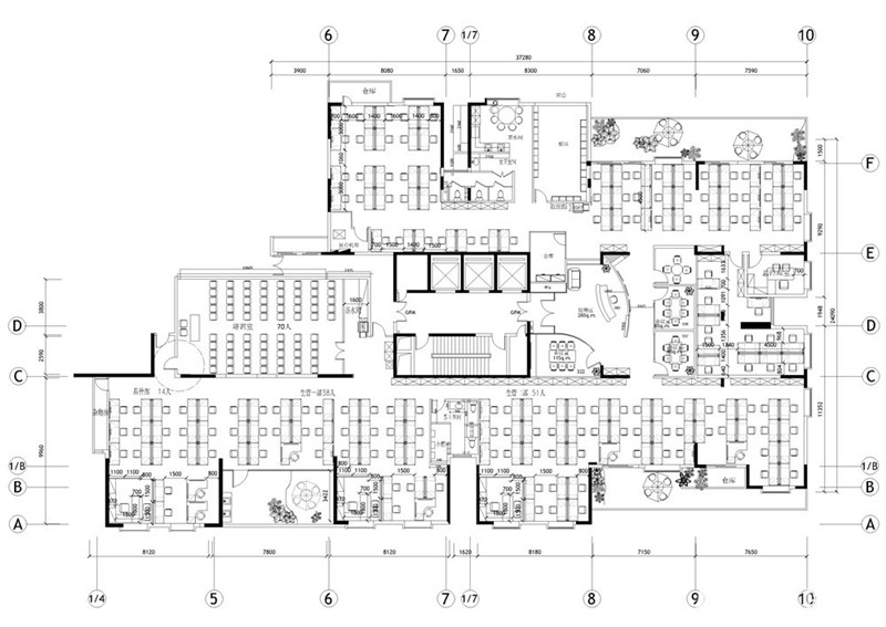 尚岑服饰（欧时力）办公室装修设计11楼平面图