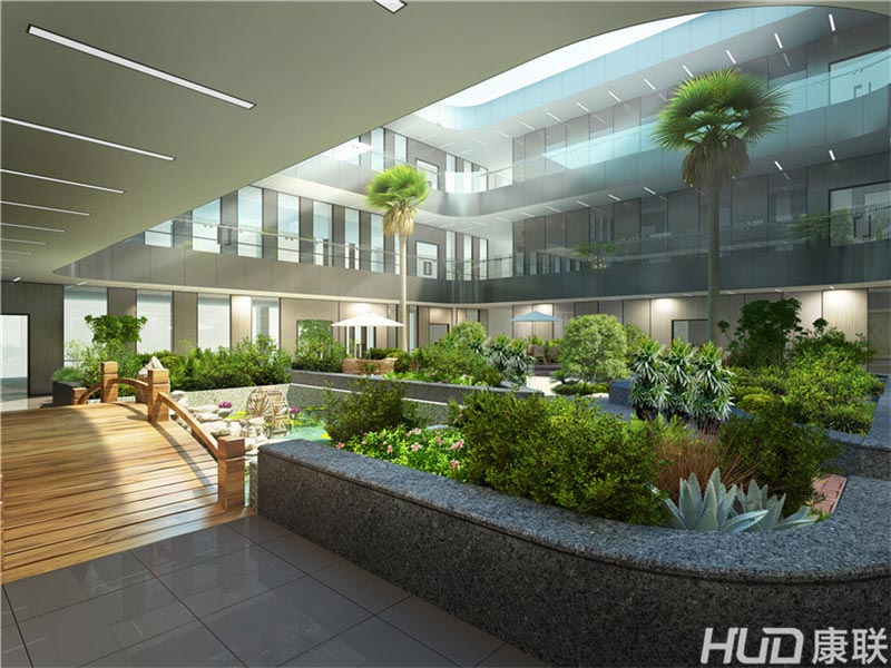 志华家居办公室设计--空中花园效果图2