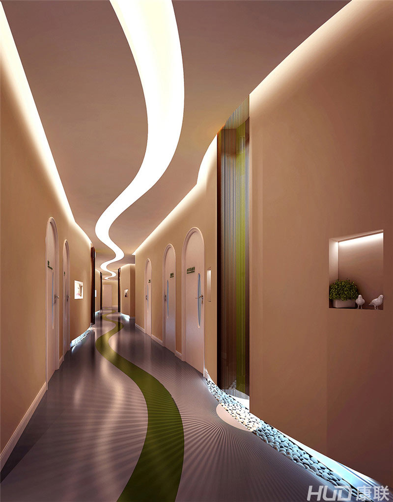 阳光综合门诊美容整形医院设计走廊装修效果图